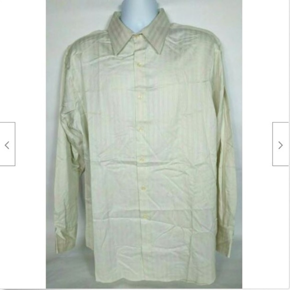 BCBGMaxAzria Other - BCBG Maxazria Men's Cream Dress Shirt Extra Large 17 34/35